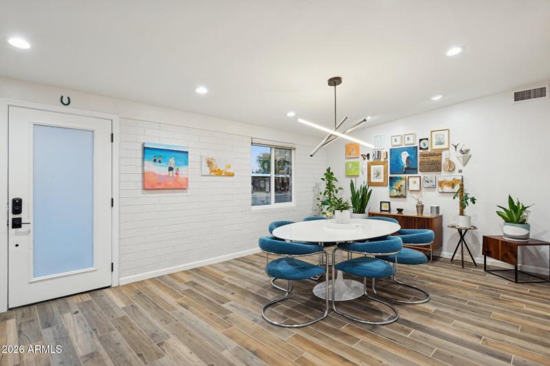 Formal dining room view