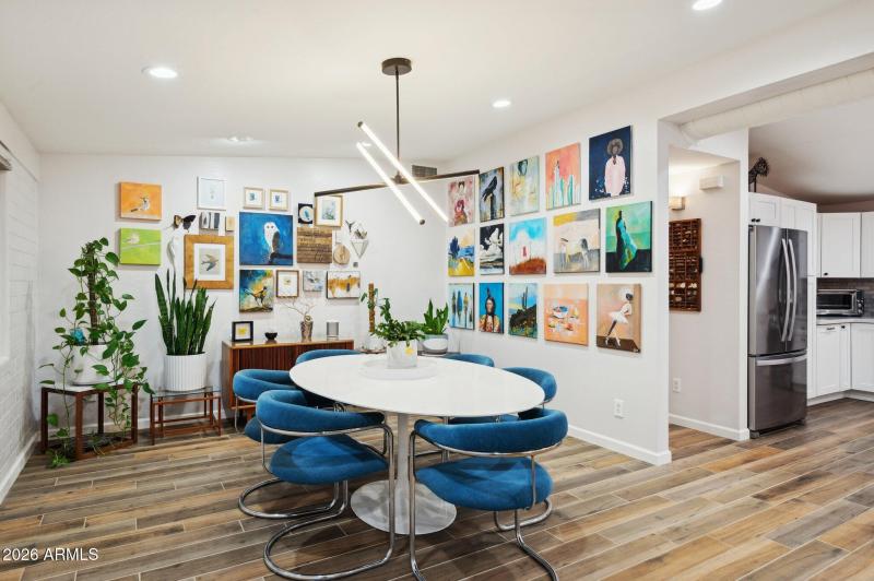 Formal dining room off kitchen
