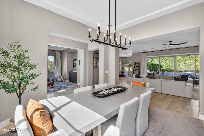 Dining Room View into Living Room