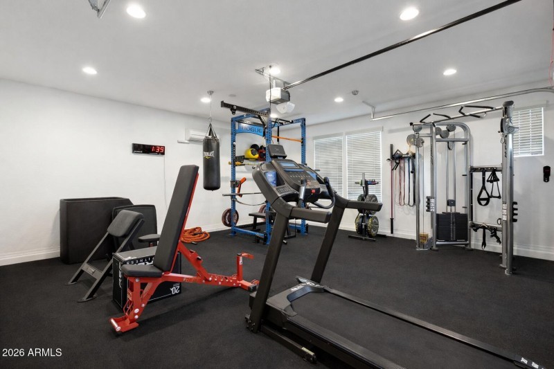 Professional gym in 4th garage bay