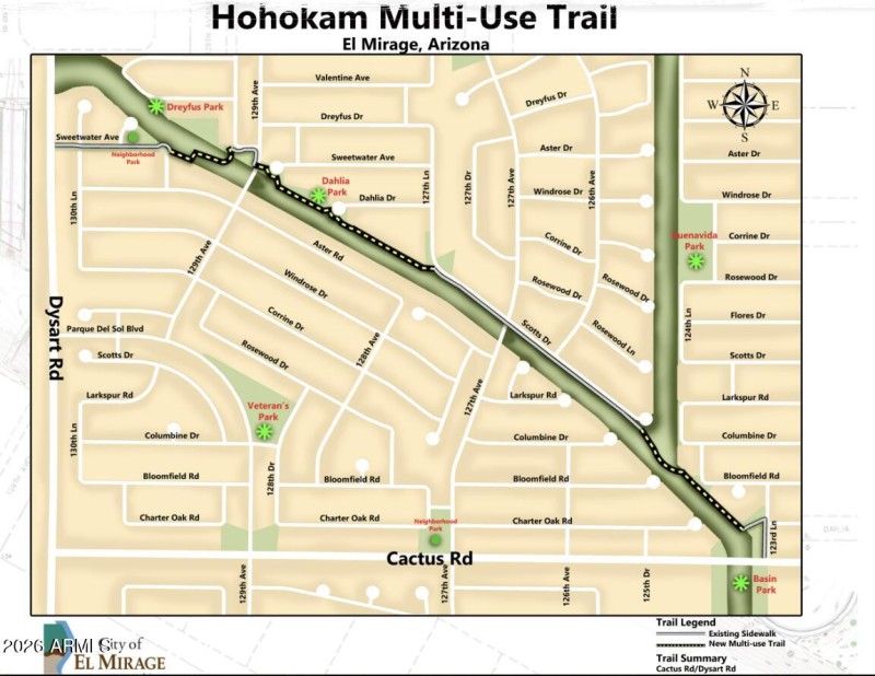 Multi-use trail in El Mirage