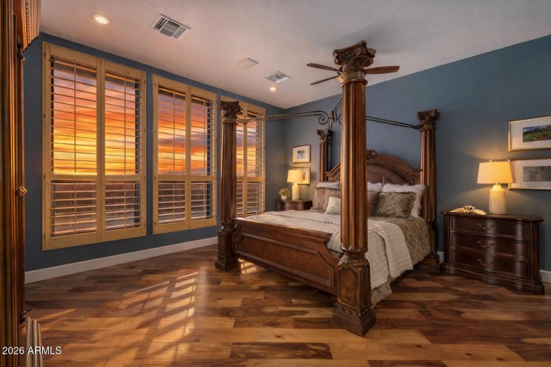 Golden hour serenity in the bedroom