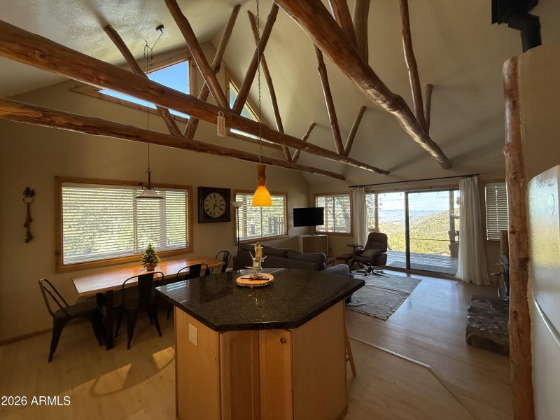 Kitchen and dining area