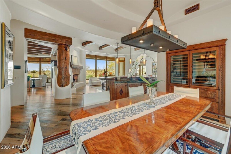 Dining View to Living Room