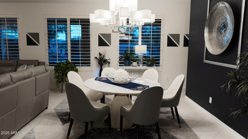 Dining room living room 3