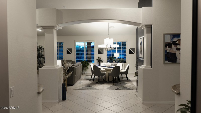 Dining room living room