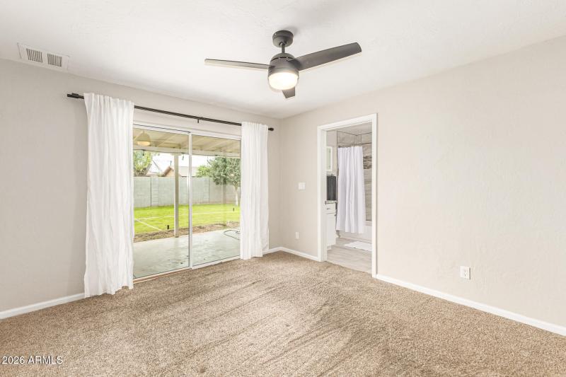 Generous Slider to Backyard