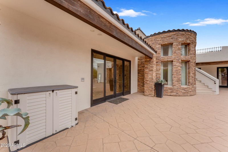 Back of home off living room