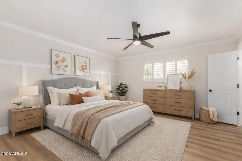 Primary Room Virtual Staging - Fountain