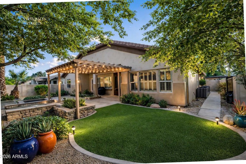 Virtually Staged Backyard