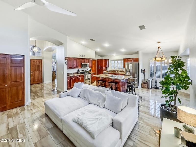 kitchen dining living