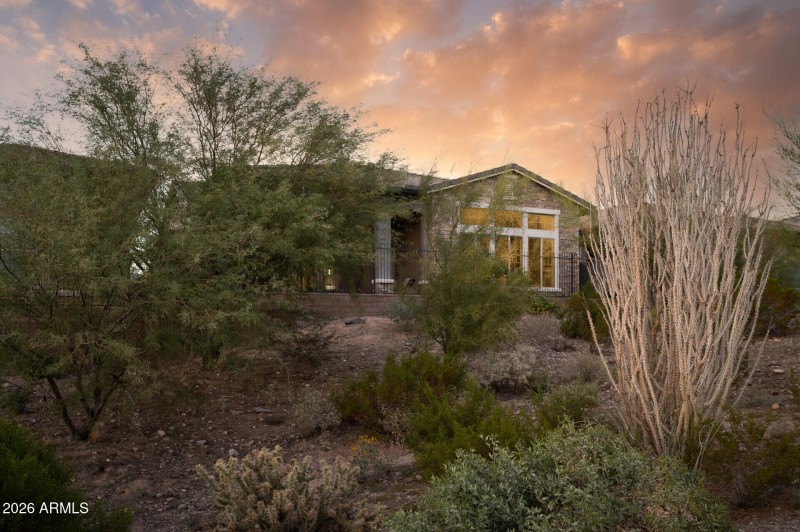 Private view from golf course