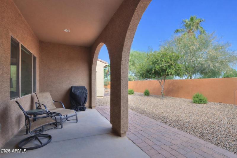 Extended paver patio