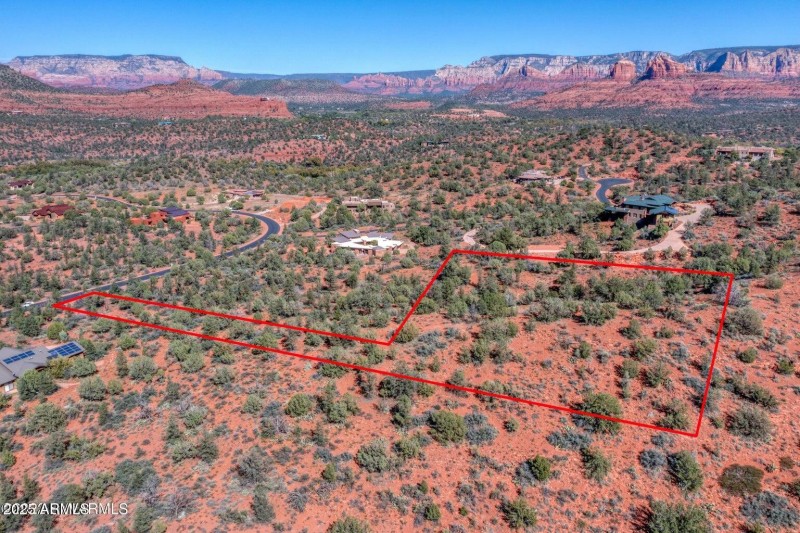 Aerial with lot highlighted 1