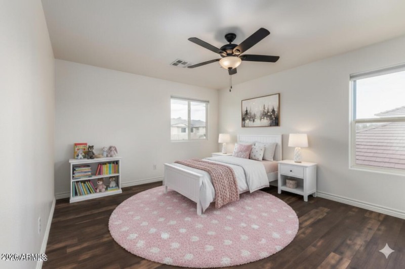 Bedroom 3 virtually staged