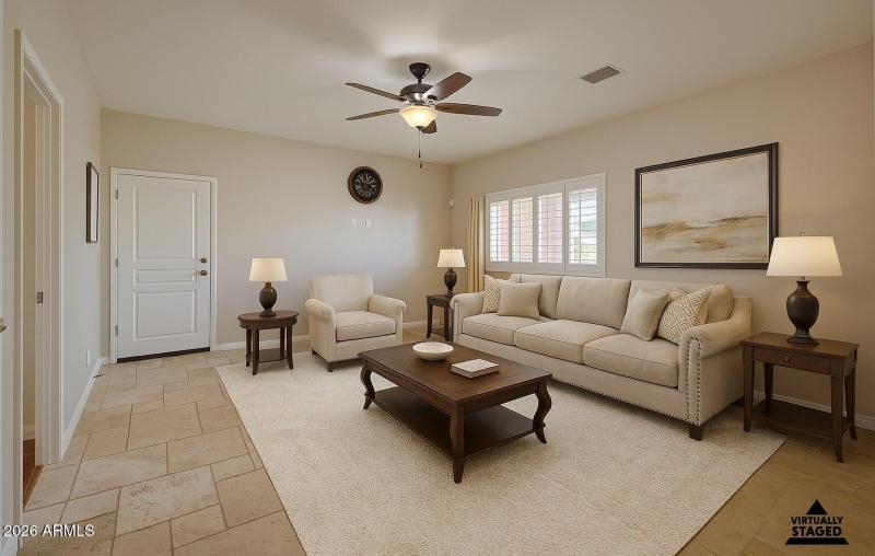 Family Room Staged