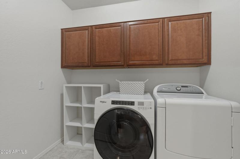 Laundry room with storage