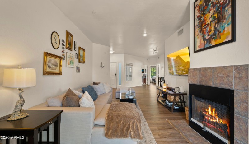 Living Room - Fireplace View