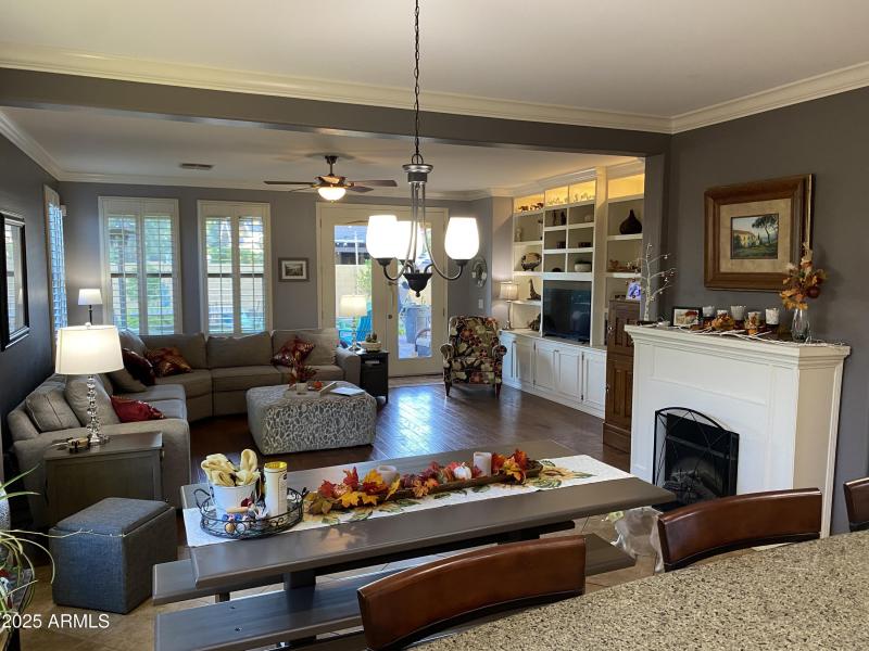 BREAKFAST TABLE TOWARD FAMILY ROOM
