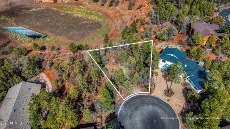 12,000SF Lot end of Cult de Sac