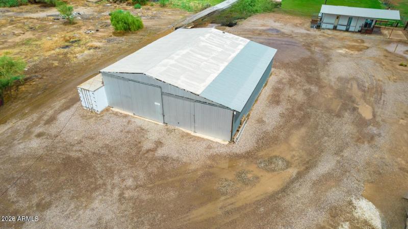 Aerial Front Garage *