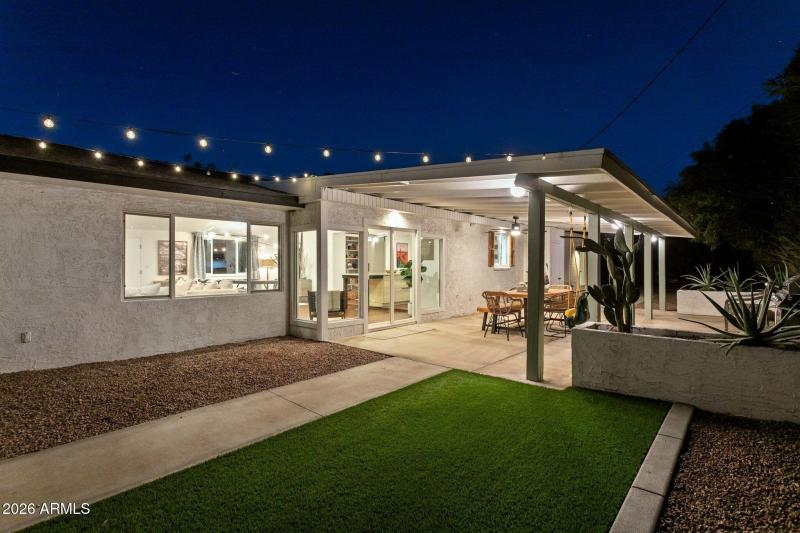 Professionally landscaped yards