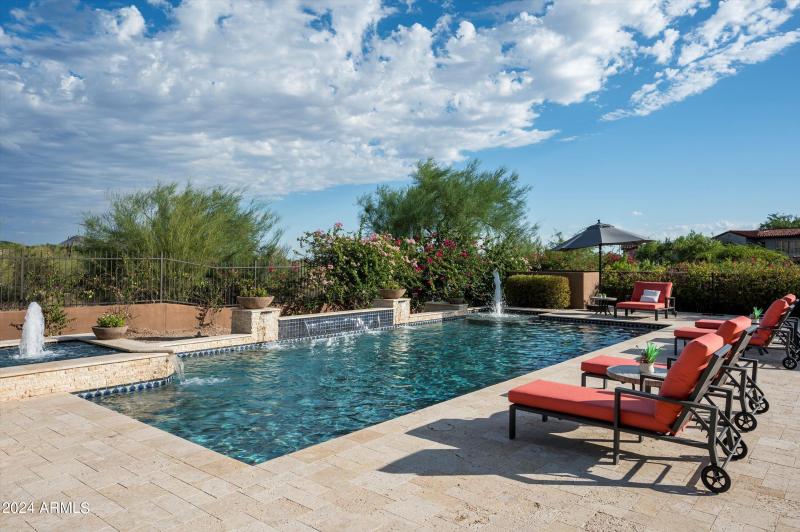 Pool with Water Features