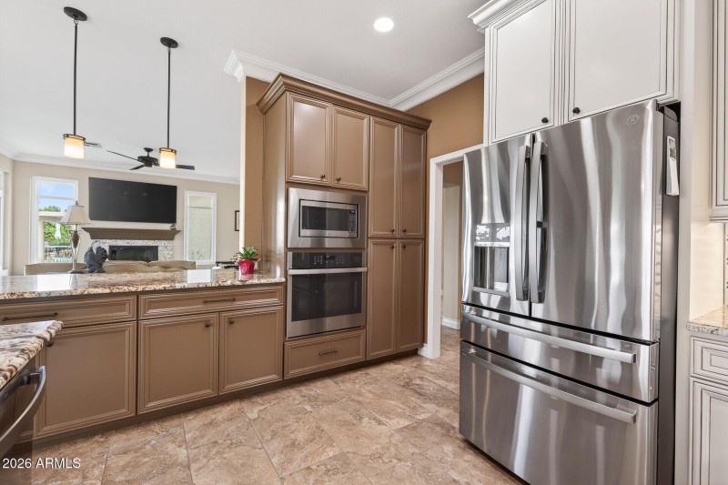 Kitchen towards Great Rm and Hall