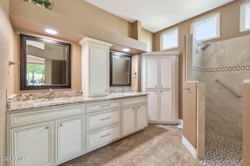 Primary Bath with all new Cabinetry