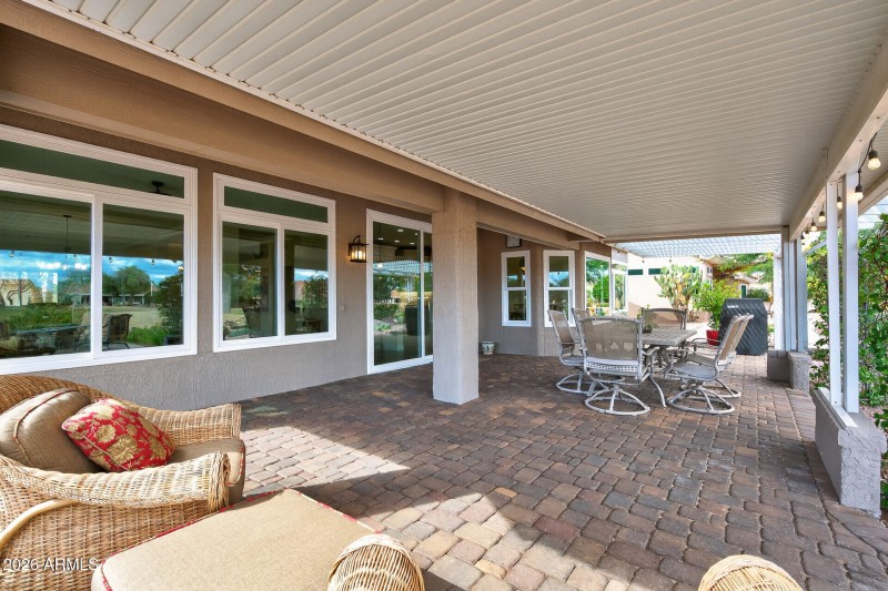 Beautiful Covered Paver Patio