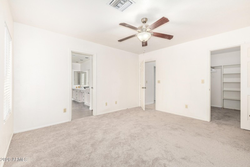 Primary bath and closet view