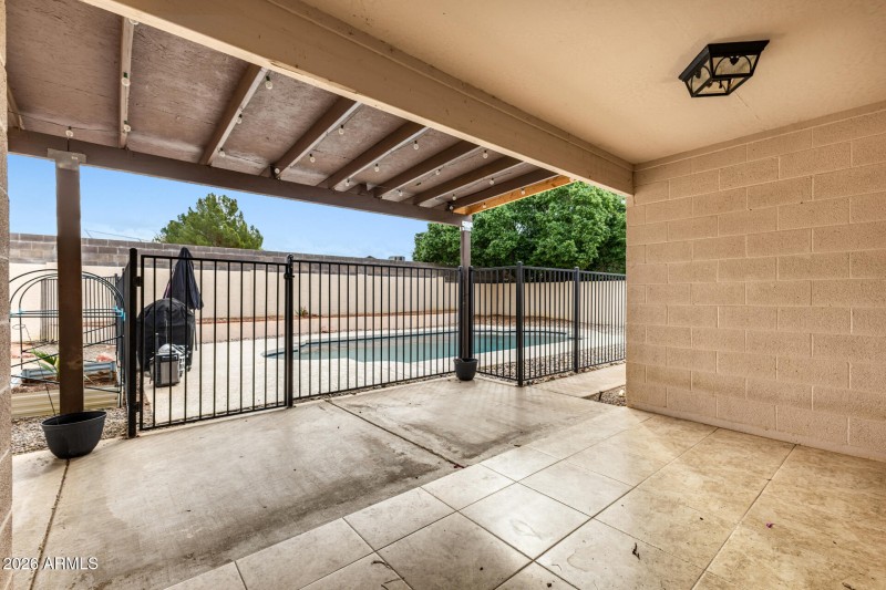 Covered Patio off family room