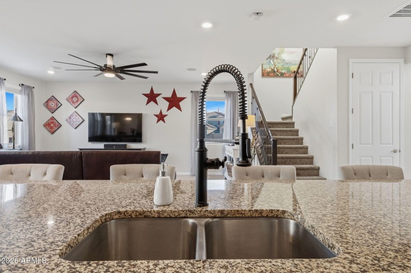 Sink with Pullout Faucet