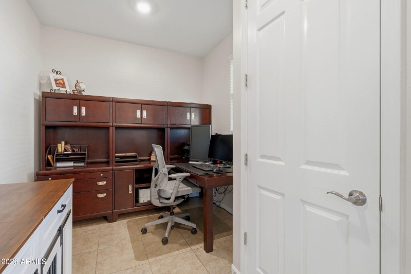 Office Area with Storage