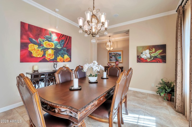 Office being used as formal dining room