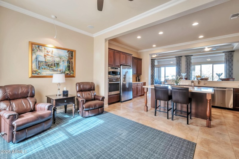 Breakfast room used as lounge area