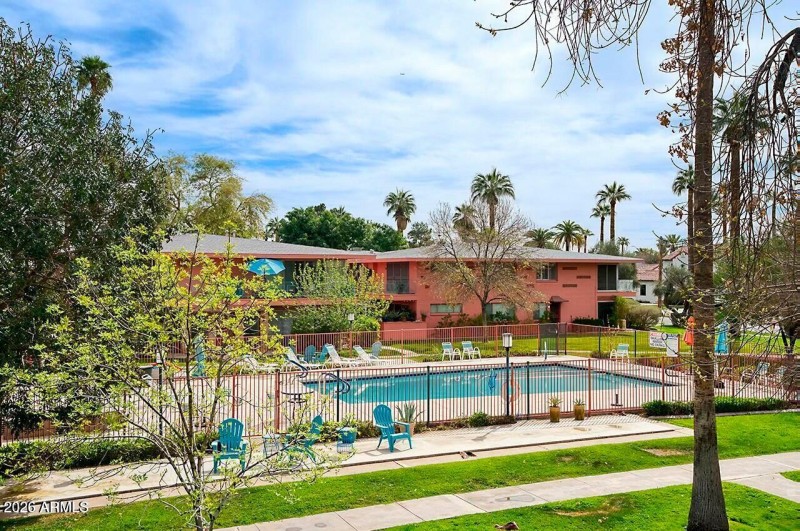 One of the community pool