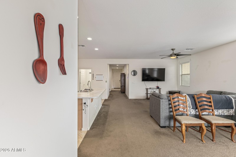 View from Back Slider to Front Door