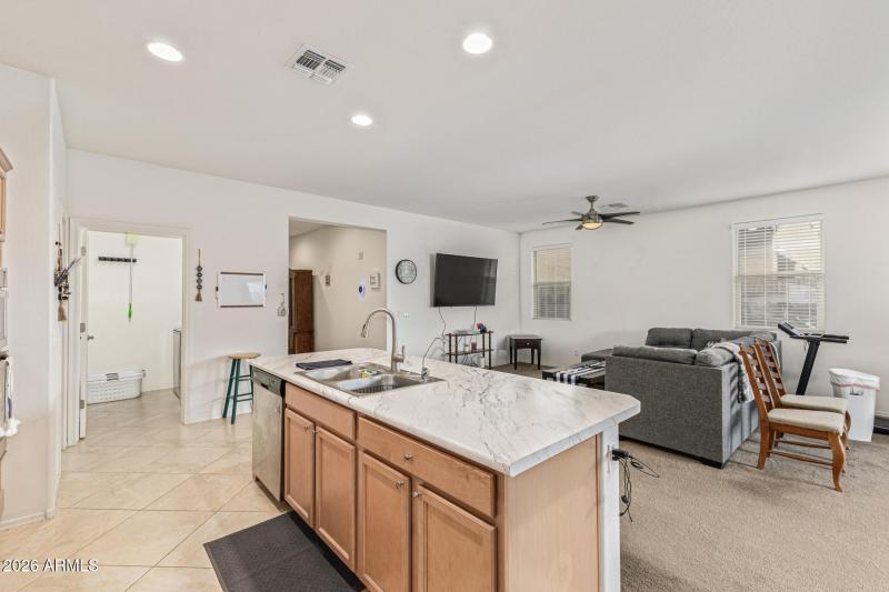 Living Room View from Kitchen