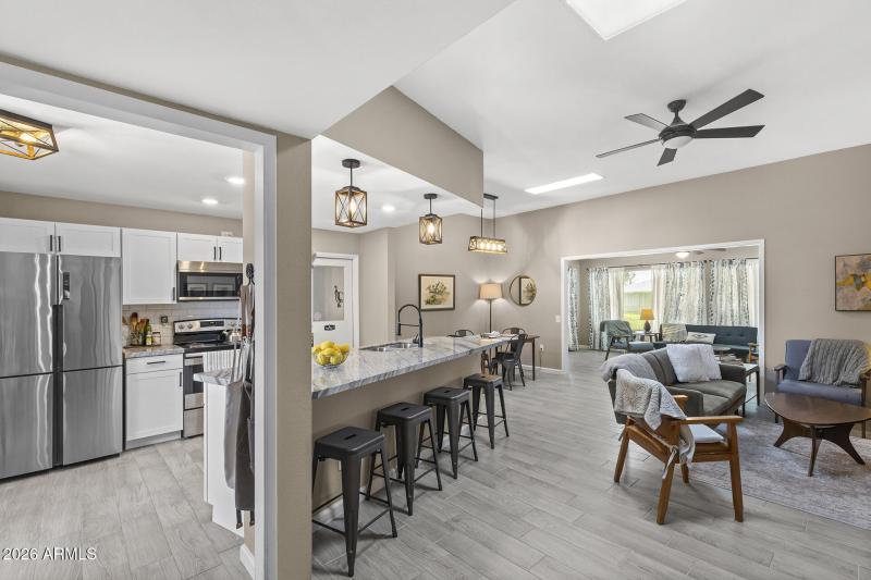 Kitchen & Living Room