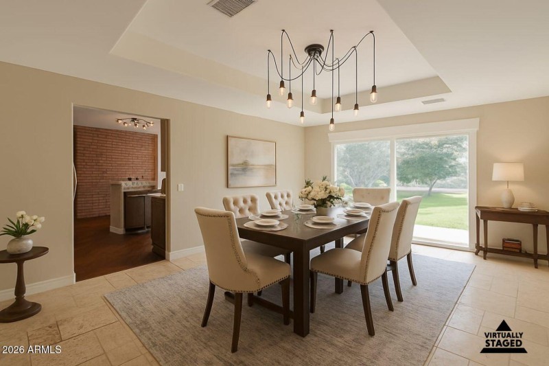 Dining Room Staged