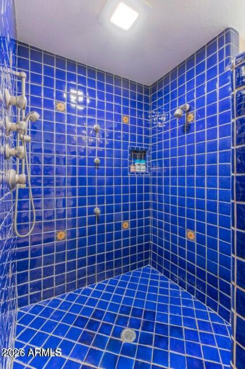 Primary walk-in shower