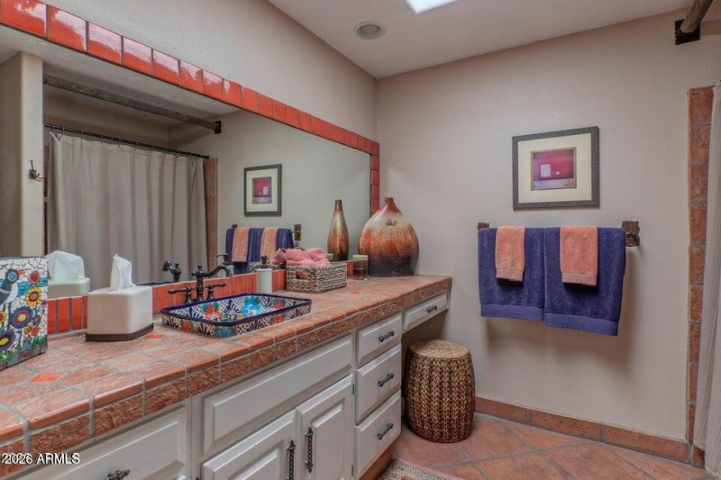 Hall bath with tub and shower