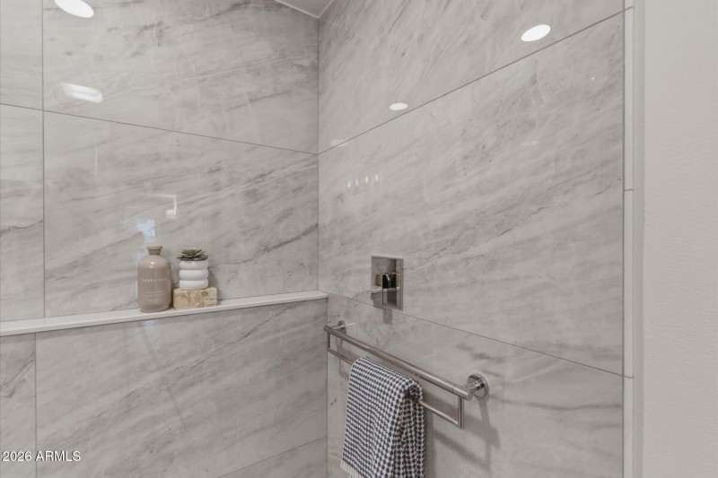 Ledge, grab bar, easy reach control