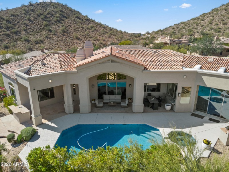 Aerial View of Backyard