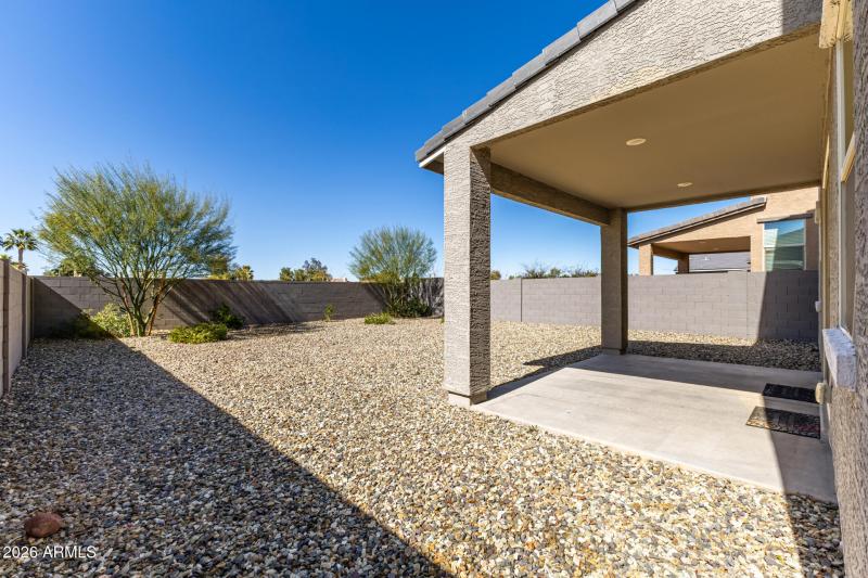 Oversized backyard and Covered patio