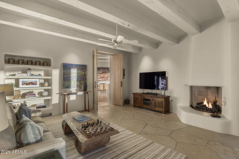 Fireplace in Gameroom/Sitting Area