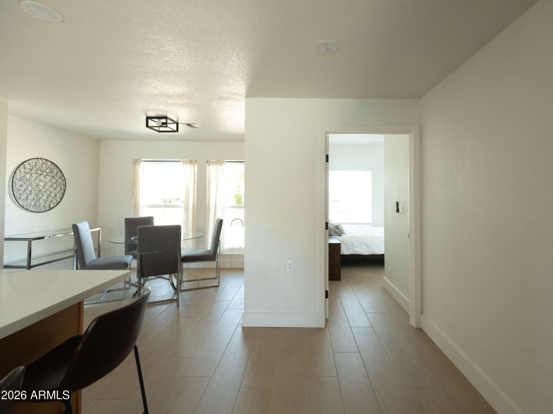 View into guest bedroom