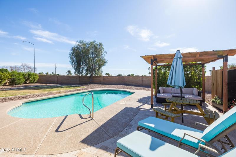 Sparkling Pool and Pergola