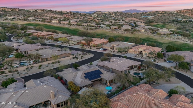 074_Aerial Back View And Golf Course
